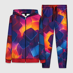 Женский костюм Неоновая геометрическая текстура