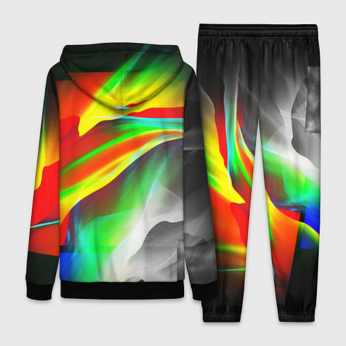 Женский костюм Текстура краски / 3D-Черный – фото 2