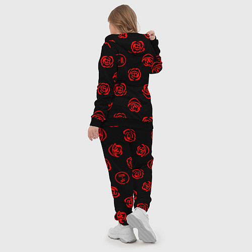 Женский костюм Twenty one pilots rose pattern / 3D-Черный – фото 5