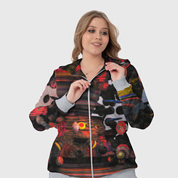 Женский 3D-костюм Оптические фигуры абстракция, цвет: 3D-меланж — фото 2