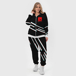 Женский 3D-костюм DOTA2 lines, цвет: 3D-белый — фото 2