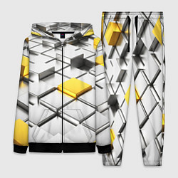 Женский костюм Оптические кубы текстура