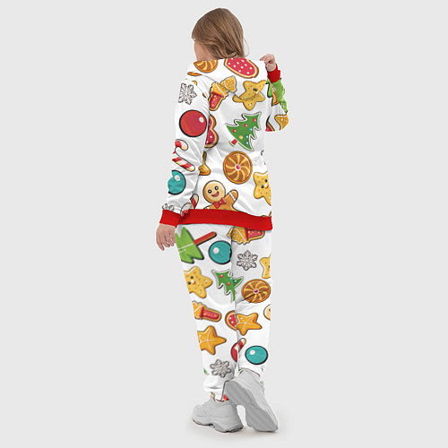 Женский костюм Новогодние сладости / 3D-Красный – фото 5