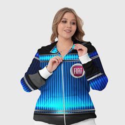 Женский 3D-костюм FIAT текстура авто, цвет: 3D-белый — фото 2