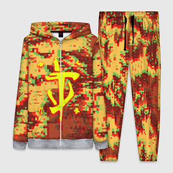 Женский 3D-костюм Doom камуфляж глитч, цвет: 3D-меланж