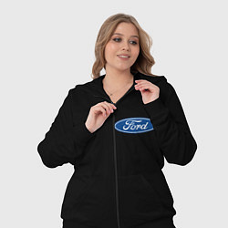 Женский 3D-костюм FORD logo auto, цвет: 3D-черный — фото 2