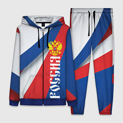 Женский костюм Цвета флага России и герб