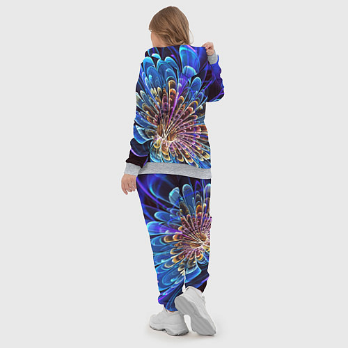 Женский костюм Оптический цветок узор / 3D-Меланж – фото 5