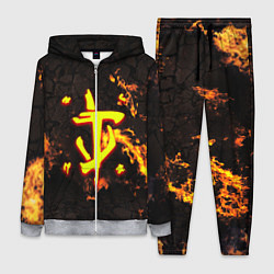 Женский 3D-костюм Doom fire, цвет: 3D-меланж
