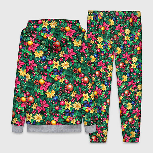 Женский костюм Ёлочные шары и остролистный падуб / 3D-Меланж – фото 2