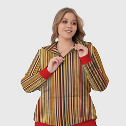 Женский 3D-костюм Полосатость, цвет: 3D-красный — фото 2