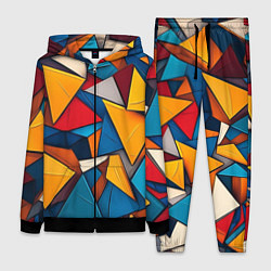 Женский костюм Разноцветные треугольники
