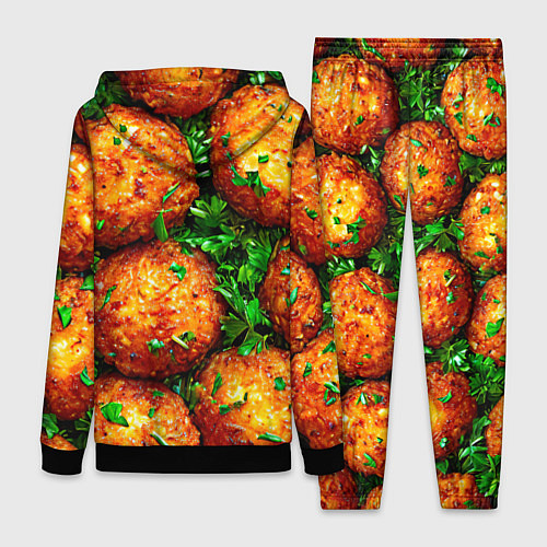 Женский костюм Котлеты / 3D-Черный – фото 2