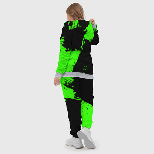 Женский костюм Arctic Monkeys - Зеленые брызги / 3D-Меланж – фото 5