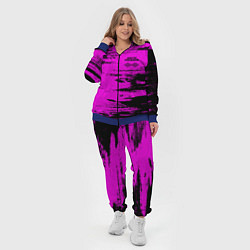 Женский 3D-костюм Arctic Monkeys - Розовые разводы, цвет: 3D-синий — фото 2