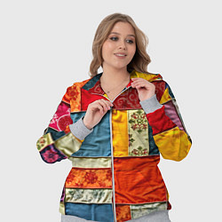 Женский 3D-костюм Пэчворк из ярких тканей, цвет: 3D-меланж — фото 2