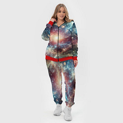 Женский 3D-костюм Космическая туманность, цвет: 3D-красный — фото 2