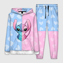Женский 3D-костюм Стич и Ангел, цвет: 3D-белый