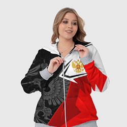 Женский 3D-костюм Герб России - красно-белый, цвет: 3D-меланж — фото 2