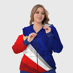 Женский 3D-костюм Герб России - триколор, цвет: 3D-синий — фото 2
