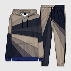 Женский 3D-костюм Фрактальные линии, цвет: 3D-синий