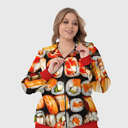 Женский 3D-костюм Большой сет роллов, цвет: 3D-красный — фото 2