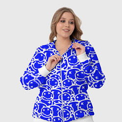 Женский 3D-костюм Nirvana logo blue, цвет: 3D-белый — фото 2
