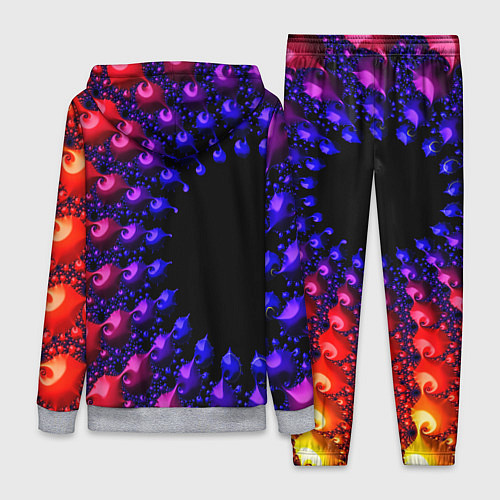 Женский костюм Неоновая абстракция фрактал / 3D-Меланж – фото 2