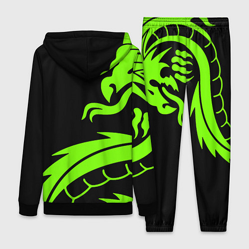 Женский костюм Квейк кислотный дракон лого / 3D-Черный – фото 2