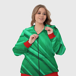 Женский 3D-костюм Зелёный пластик, цвет: 3D-красный — фото 2