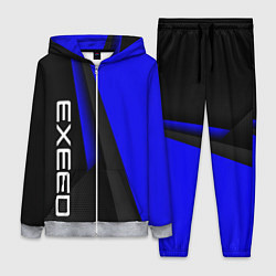 Женский 3D-костюм Exeed - синий технологический, цвет: 3D-меланж