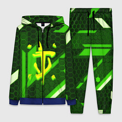 Женский 3D-костюм Doom geometry green, цвет: 3D-синий