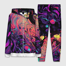 Женский 3D-костюм Интерференционные цвета, цвет: 3D-белый