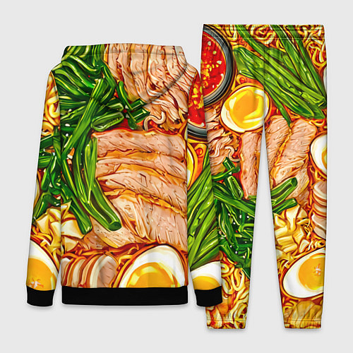 Женский костюм Суп рамен / 3D-Черный – фото 2