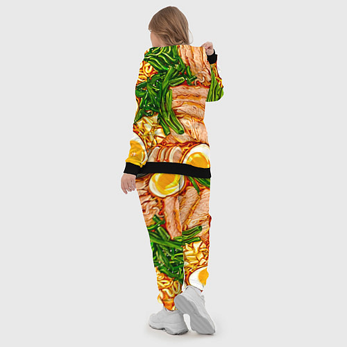 Женский костюм Суп рамен / 3D-Черный – фото 5