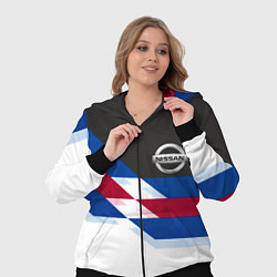 Женский 3D-костюм Nissan geometry steel, цвет: 3D-черный — фото 2