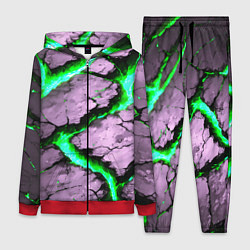 Женский костюм Треснувший камень зелёный