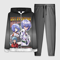 Женский 3D-костюм Евангелион Аянами Рей, цвет: 3D-белый