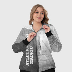 Женский 3D-костюм Atletico Madrid - grey gradient по-вертикали, цвет: 3D-черный — фото 2