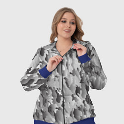 Женский 3D-костюм Монохромный камуфляж, цвет: 3D-синий — фото 2