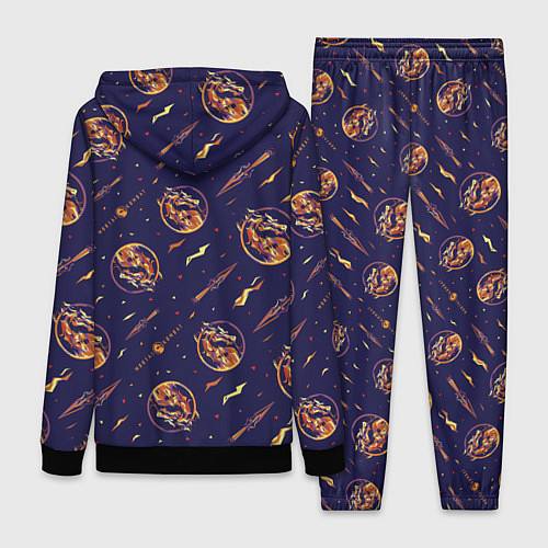 Женский костюм Mortal Kombat logo pattern / 3D-Черный – фото 2