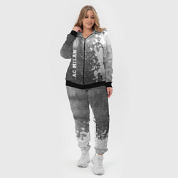 Женский 3D-костюм AC Milan - grey gradient по-вертикали, цвет: 3D-черный — фото 2