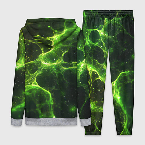 Женский костюм Зеленые волокна текстура / 3D-Меланж – фото 2