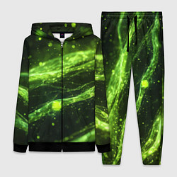 Женский костюм Текстура зеленая жидкость