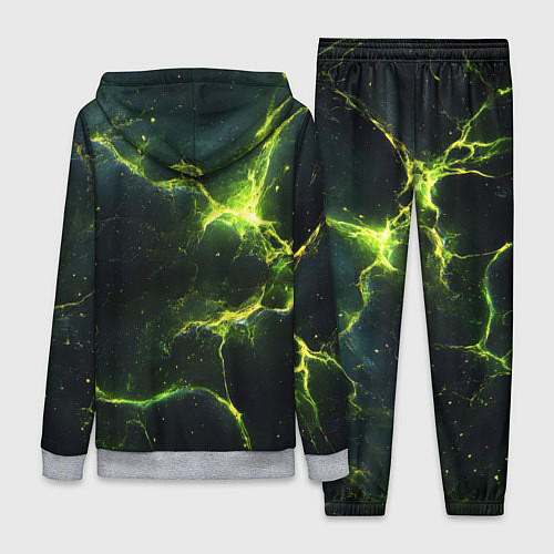 Женский костюм Разбитая плита с зеленым светом / 3D-Меланж – фото 2