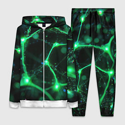 Женский костюм Зеленый нейроны