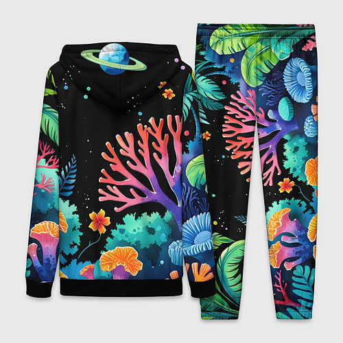 Женский костюм Космический подводный мир / 3D-Черный – фото 2