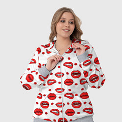 Женский 3D-костюм Губной паттерн, цвет: 3D-меланж — фото 2