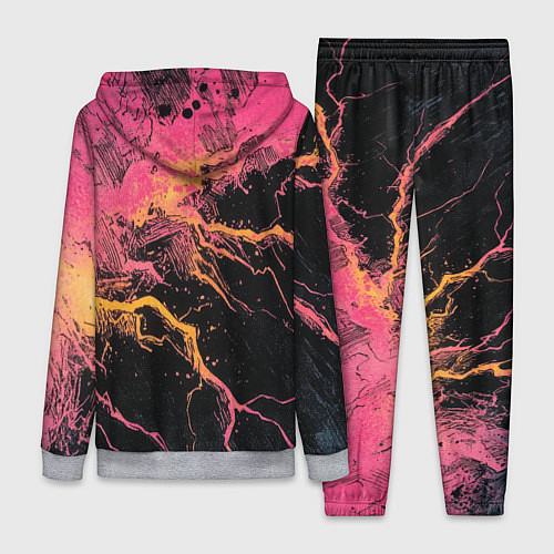 Женский костюм Абстрактные молнии текстура / 3D-Меланж – фото 2