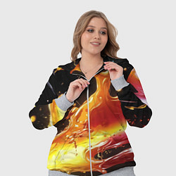 Женский 3D-костюм Динамичная краска текстура, цвет: 3D-меланж — фото 2